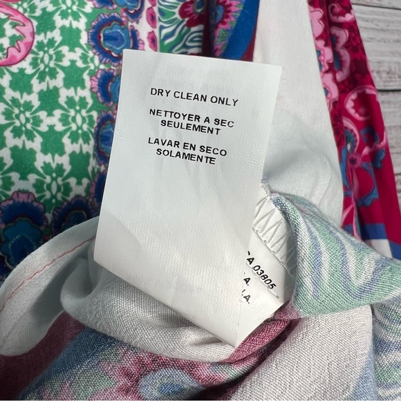 Fifteen Twenty Daria Blouse Print Medium Vibrant Floral Paisley Flowy Top - Picture 9 of 11